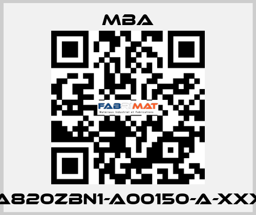 MBA820ZBN1-A00150-A-XXXXX MBA