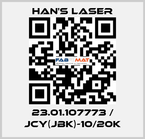 23.01.107773 / JCY(JBK)-10/20K Han's Laser