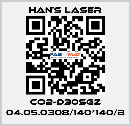 CO2-D30SGZ 04.05.0308/140*140/B Han's Laser