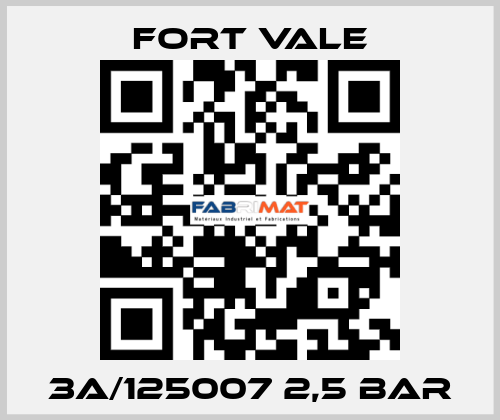 3A/125007 2,5 bar Fort Vale