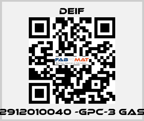 2912010040 -GPC-3 Gas Deif