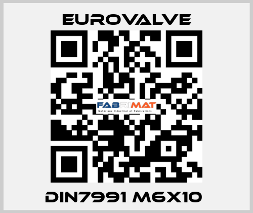 DIN7991 M6X10  Eurovalve