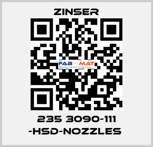 235 3090-111 -HSD-nozzles  Zinser