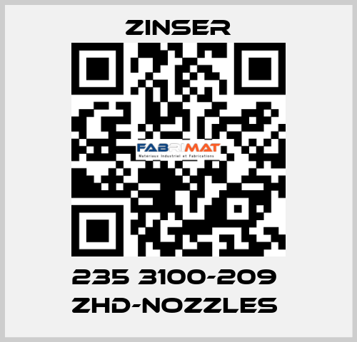 235 3100-209  ZHD-nozzles  Zinser