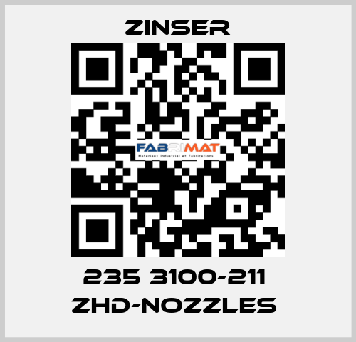 235 3100-211  ZHD-nozzles  Zinser