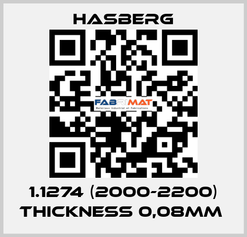 1.1274 (2000-2200) thickness 0,08mm  Hasberg