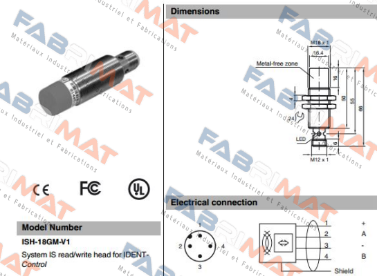 P/N: 181881, ISH-18GM-V1  Pepperl-Fuchs