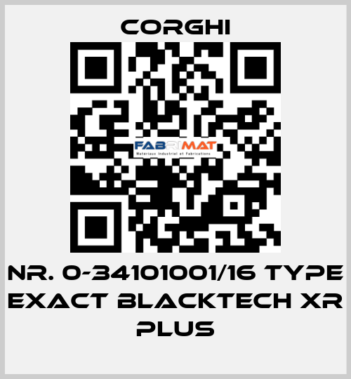 Nr. 0-34101001/16 Type EXACT BlackTech XR PLUS Corghi