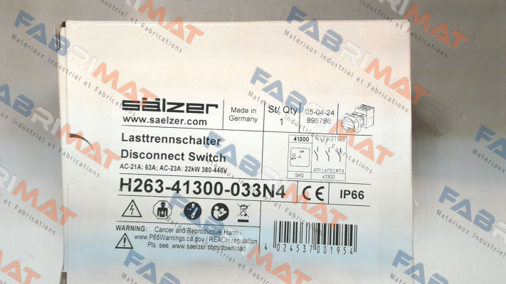 H263-41300-033N4 Salzer