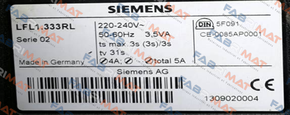 LFL1.333RL OEM, alternative LFL1.333  Siemens (Landis Gyr)