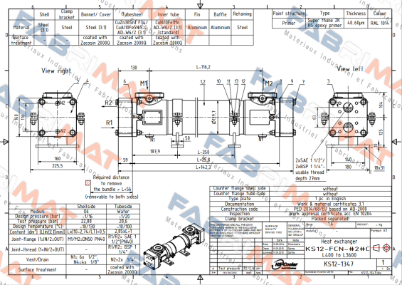 (KS12-1347)KS12-FCN-423C L800 HS Cooler