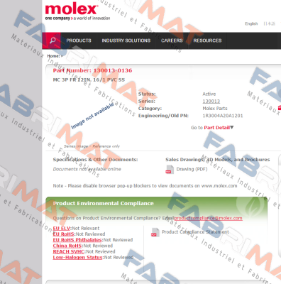 1R3004A20A1201 Molex