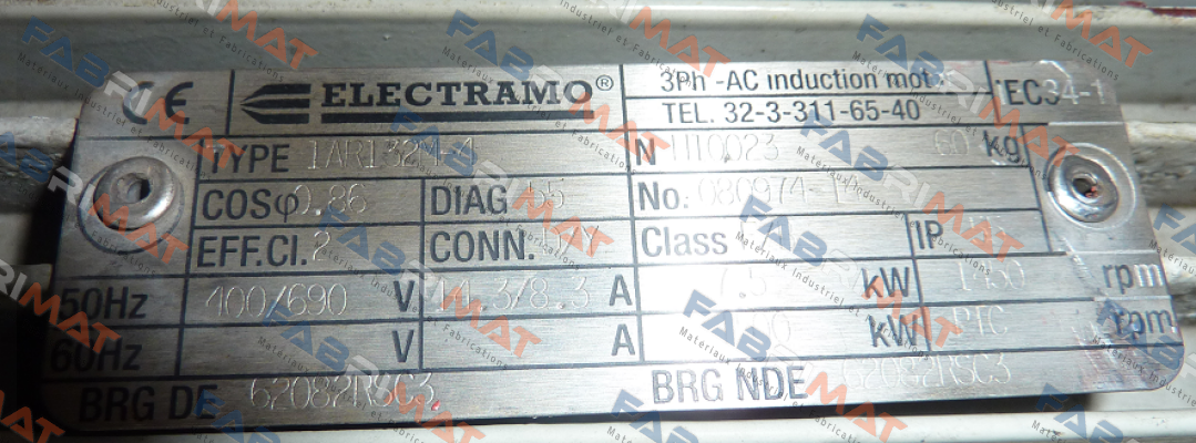 Connection box complete for 1AR132M-4  Electramo