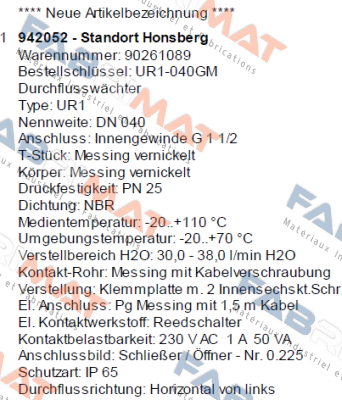 UR1-040GM Honsberg