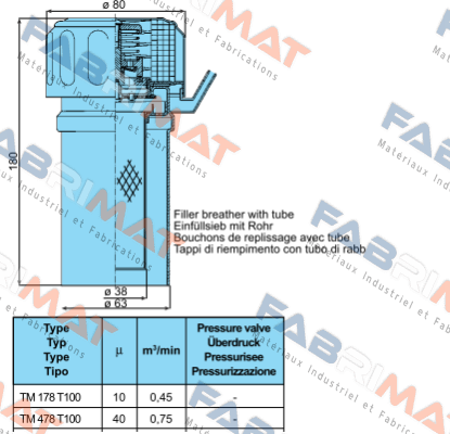 TM 478 T100  Sofima Filtri