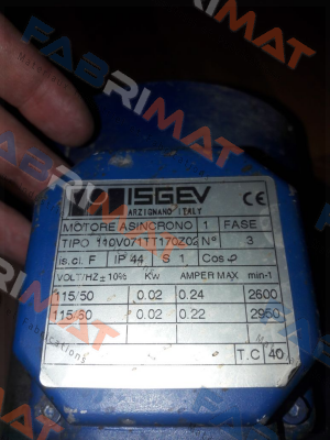 110V071TT170Z02 obsolete replaced by 392.N30.C00.4000 (BS 71)  Isgev