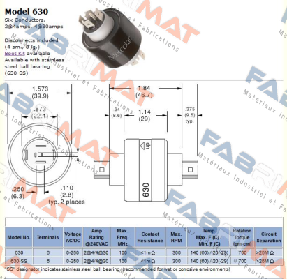 Model 630 Mercotac