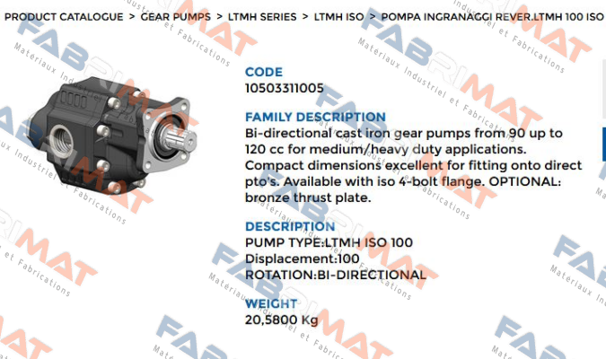 105-033-11005 OMFB Hydraulic