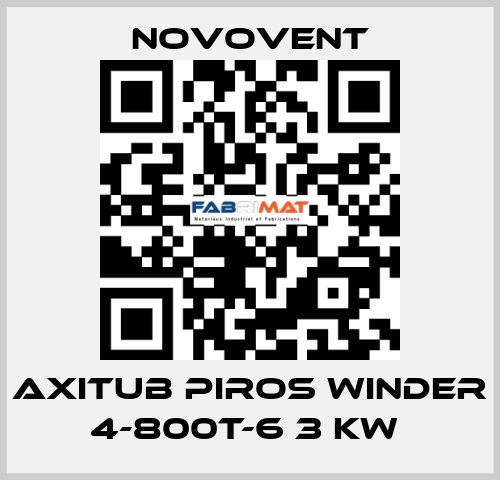 AXITUB PIROS WINDER 4-800T-6 3 KW  Novovent