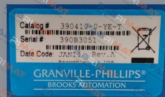 390410-0-YE-T    GRANVILLE PHILLIPS