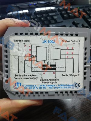 JK3002- obsolete replaced by ULCOS920D2  JM Concept