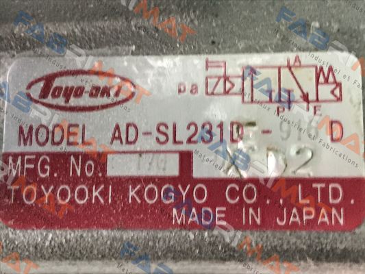 AD-SL231D-916 D JTEKT FLUID POWER SYSTEMS CORPORATION (ex. Toyooki)