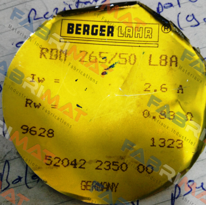 RDM 265/50 L8A obsolete no replacement Berger Lahr (Schneider Electric)