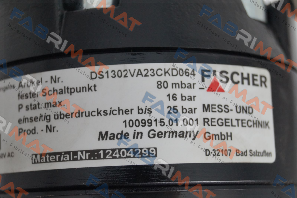 12404299 Fischer Mess Regeltechnik