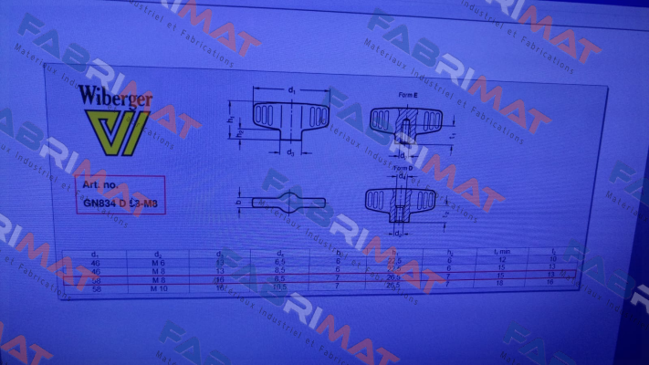 GN 834-58-M8-D-MT Wiberger