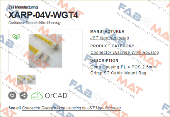 XARP-04V-WGT4 / alternative XARP-04V JST