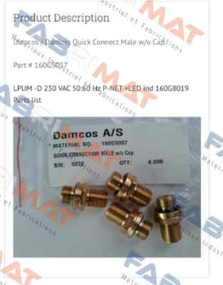 P/N: 160G5057 Damcos