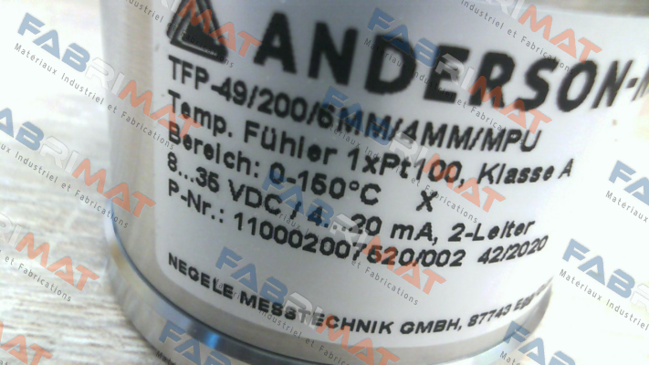 TFP-49/200/6MM/4MM/MPU /TB0-150/X (7449.2014) Anderson-Negele