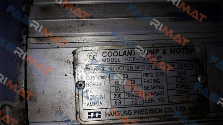 HCP-1500HMF Hansung Precision