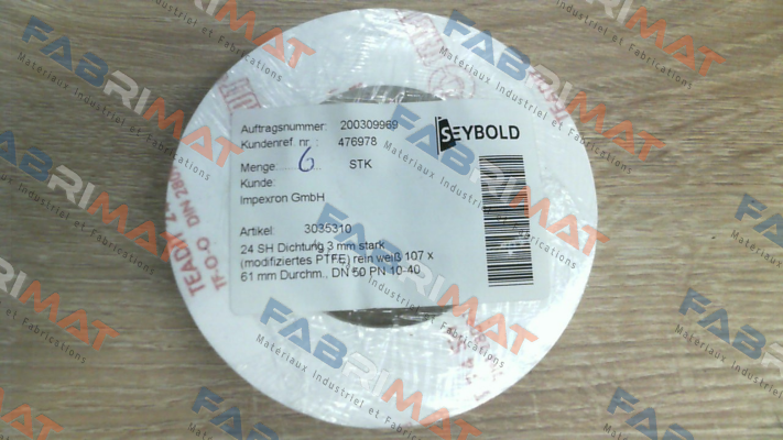 24SH thickness 3 mm   DN50 PN10 Teadit