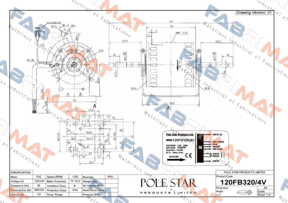 120FB320/4V  Pole Star