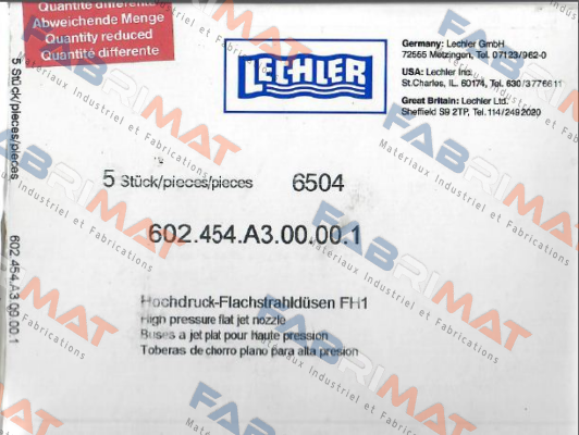 602.454.A3.00.00.1  Lechler