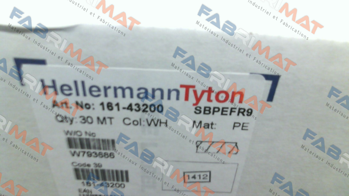 p/n: 161-43200; Type: SBPEFR9 Hellermann Tyton