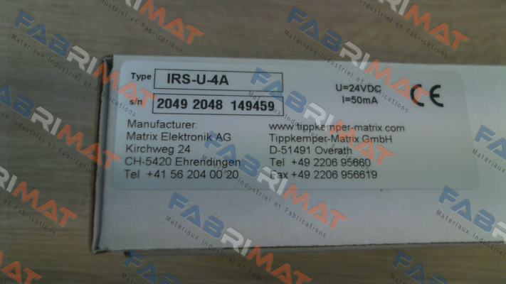 IRS-U-4A / A16010204 Tippkemper