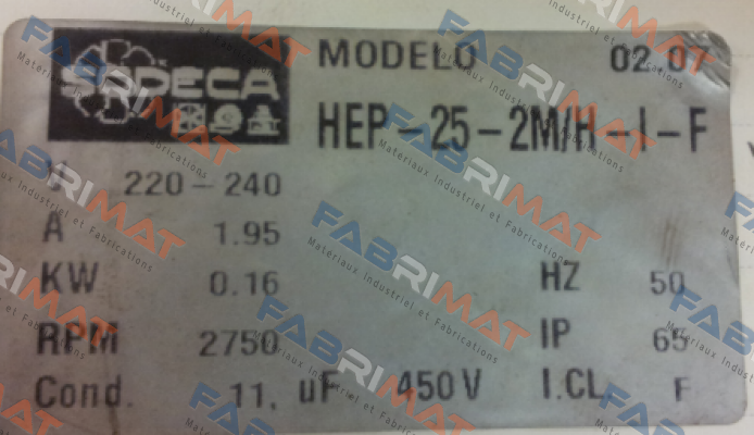 HEP-25-2M/H-I-F  Sodeca