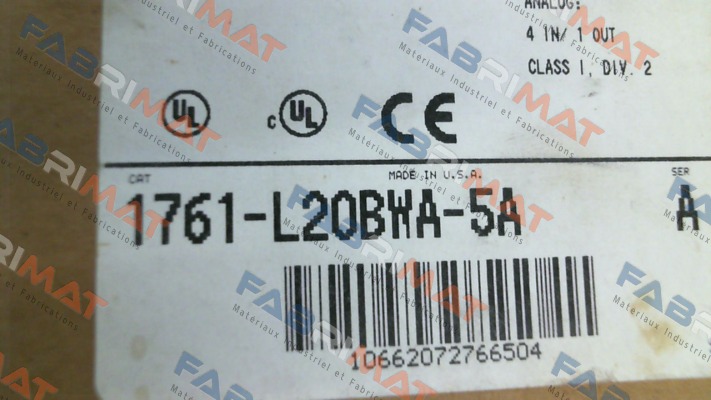 1761-L20BWA-5A Allen Bradley (Rockwell)