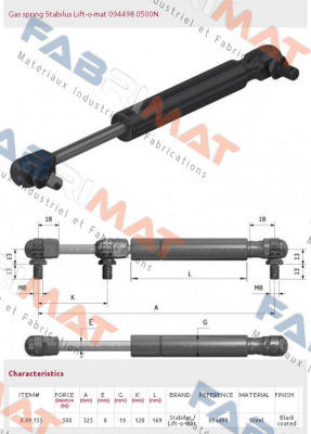 094498/500N Stabilus