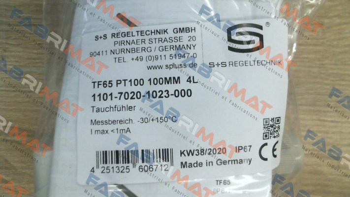 1101-7020-1023-000 S+S REGELTECHNIK