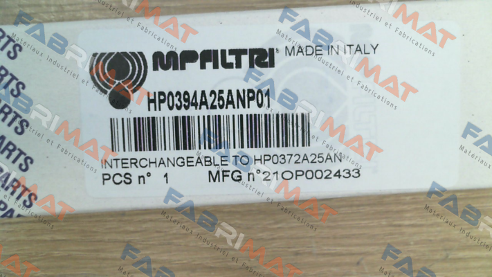 1652 / HP-039-4-A25-A-N-P01 MP Filtri