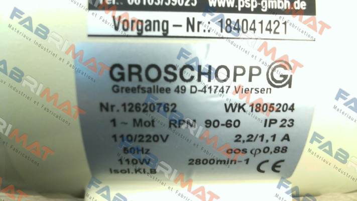 VE31-D-L-25-S i= 10:1, WK 1805204 Groschopp