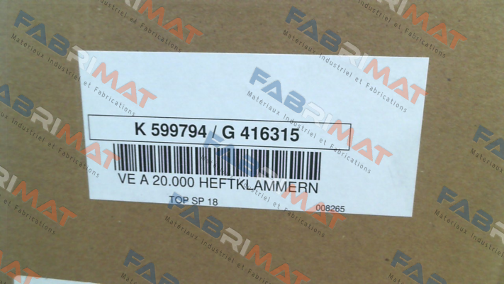 599794 49 (pack x20 000) Kaiser Kraft