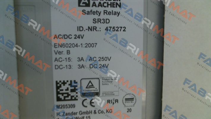 475272 / SR3D AC/DC 24V ZANDER AACHEN