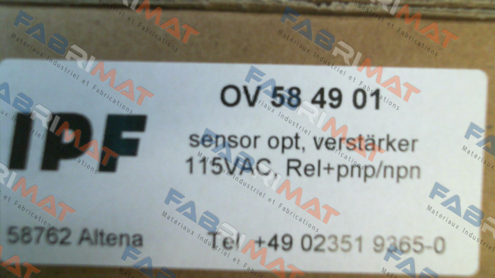 OV58A854 IPF Electronic