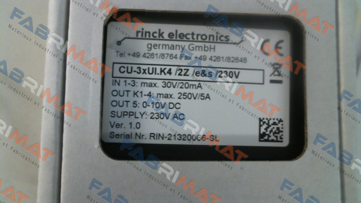 CU-3xUI.K4/2Z/e&s/230V Rinck Electronic