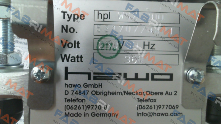 0.615.005 / HPL WSZ 300 HAWO