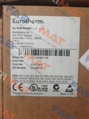 2604F/VH/1  Eurotherm